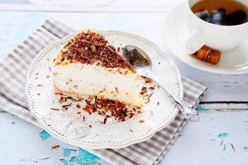 Cheesecake con scaglie di cioccolato