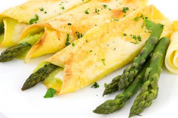 Crèpes agli asparagi