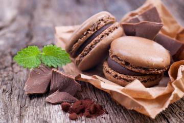 Macaron al cioccolato