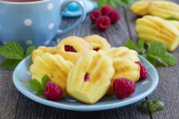 Madeleine ai lamponi