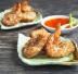 Gamberi in tempura di cocco