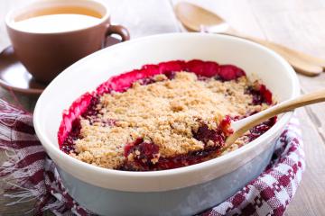 Crumble di ciliegie
