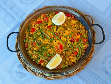 Paella vegetariana