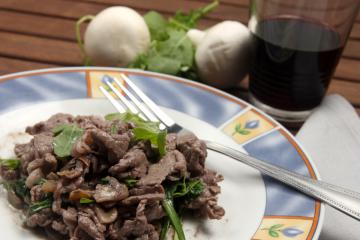 Straccetti con rucola
