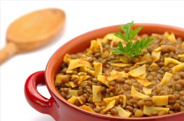 Pasta con lenticchie