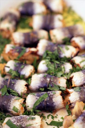Sarde a beccafico
