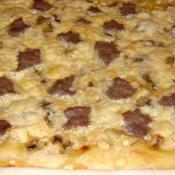 Focaccia con salsiccia