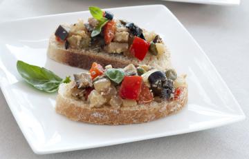 Bruschette di melanzane