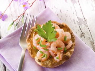 Canapè con gamberetti
