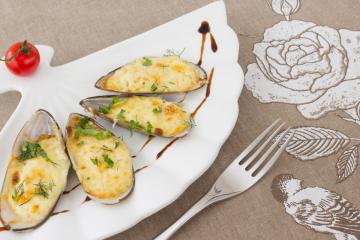 Cozze in crema di formaggio