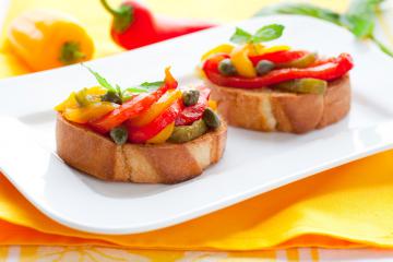 Crostini ai peperoni