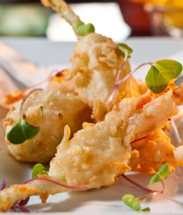 Fiori di zucca in tempura