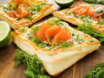 Sfogliette al salmone
