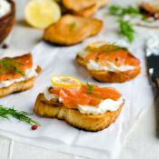 Bruschette al salmone