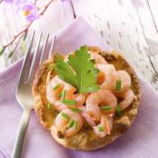 Canapè con gamberetti