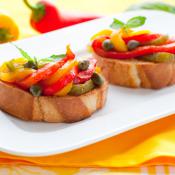 Crostini ai peperoni