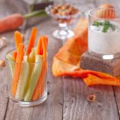Crudité con salsa allo yogurt