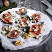 Fichi con gorgonzola e noci