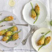 Fiori di zucca al ripieno di formaggio