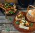 Crostini con funghi e bacon