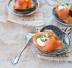 Pancake al nero di seppia con salmone affumicato