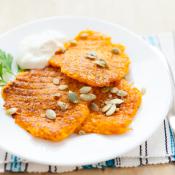 Pancake salati alla zucca