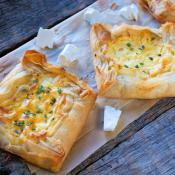 Sfogliatine di pasta phyllo al formaggio
