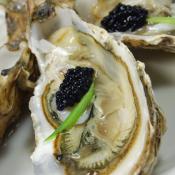 Tartine ostriche e caviale
