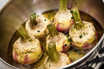 Carciofi al tegame