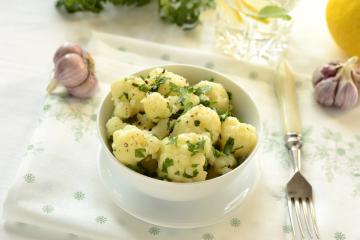 Cavolfiore in salsa di limone e aglio