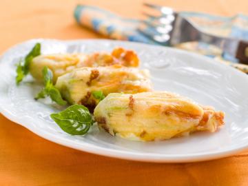Fiori di zucca al vapore