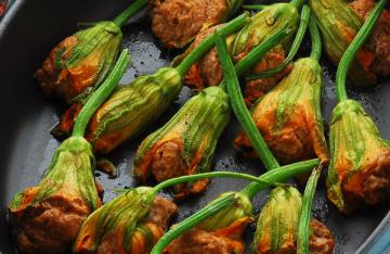 Fiori di zucca in padella