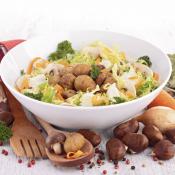 Insalata di castagne e funghi