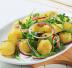 Insalata di patate, rucola e cipolla di Tropea