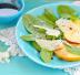 Insalata di spinaci, mele e Parmigiano