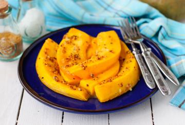 Zucca arrosto alla senape