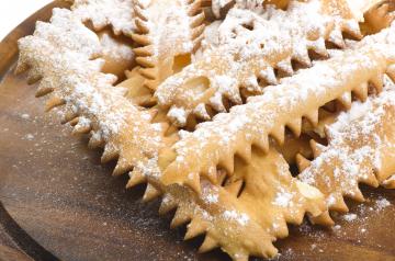 Chiacchiere al forno