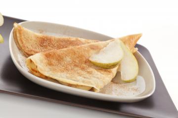 Crepes con pere e cannella