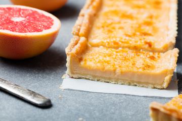 Crostata al pompelmo rosa