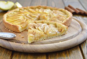Crostata di mele e crema