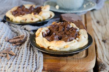 Crostatine con crema di cioccolato