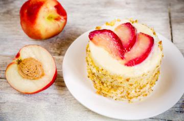 Mini cheesecake alle pesche
