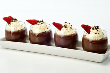 Mousse al cioccolato fondente