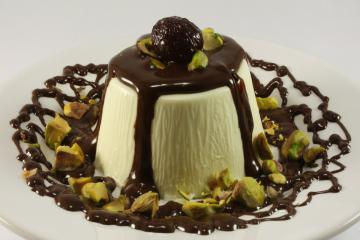 Panna cotta al pistacchio