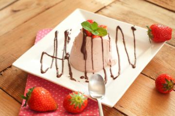Panna cotta alla fragola