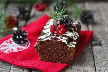 Plumcake di Natale al cioccolato