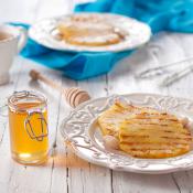 Ananas alla piastra con miele