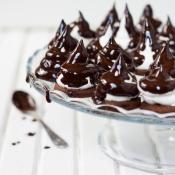 Biscotti al cioccolato con meringhe glassate