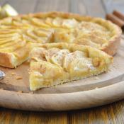Crostata di mele e crema