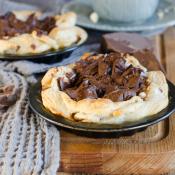 Crostatine con crema di cioccolato